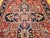 19th Century Antique Persian Heriz Serapi Gallery Rug, Hand-Knotted Wool, Geometric Medallion Pattern, Red & Blue, 7x12 For Sale - Image 5 of 11