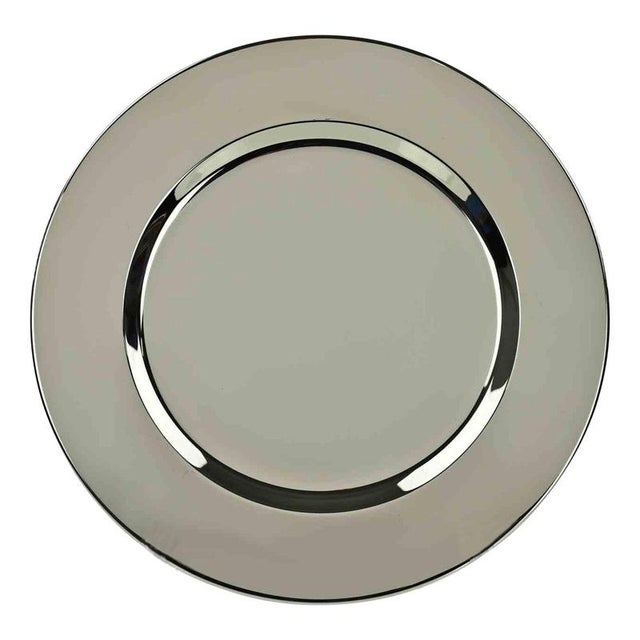 1970s Vintage Silver Plated Serving Plate, 1970s For Sale - Image 5 of 5