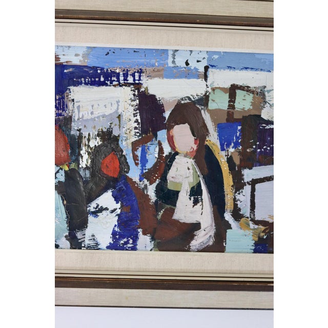 Gösta Falck, People, 1960s-1970s, Oil on Canvas, Framed For Sale - Image 6 of 11