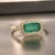 Natural Emerald and Diamond Ring 6.5 14k Y Gold 2.32 TCW Certified For Sale - Image 11 of 13