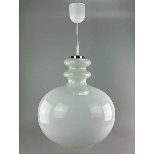 Large Mid-Century Space Age Ceiling Pendant in Glass from Peill & Putzler, 1960s For Sale - Image 9 of 9