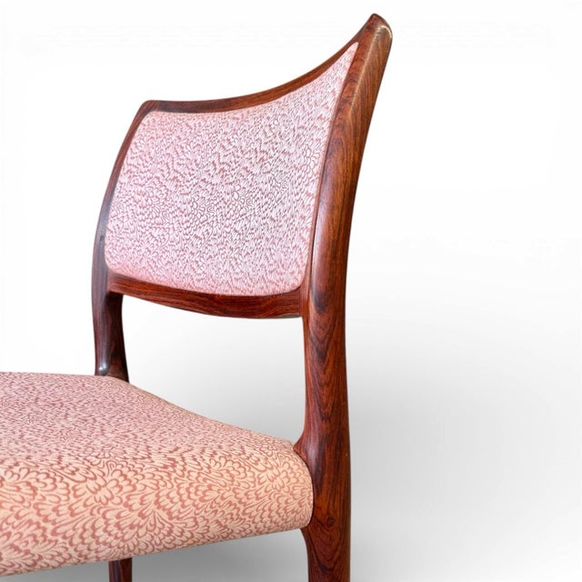 Mid-20th Century Danish Modern Dining Chairs in African Rosewood by Niels Møller - Set of 6 For Sale - Image 9 of 11