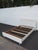 White Mid Century Modern Painted White Full Size Bed 6574 For Sale - Image 8 of 12