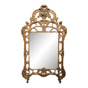 French Late 19th Century Giltwood Mirror