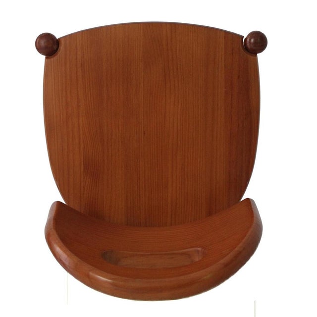 Brutalist Pine Chairs, Spain, 1970s, Set of 6 For Sale - Image 4 of 11