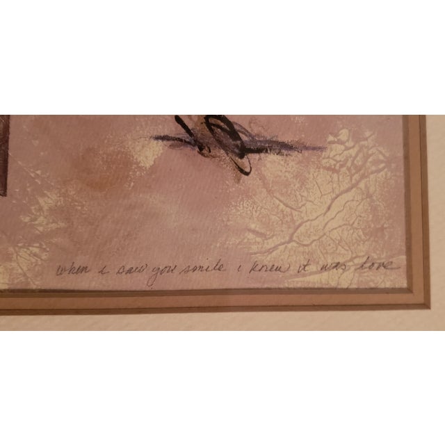 Mid-Century Modern 1980s L' Amour Sheet Music, Framed - a Pair For Sale - Image 3 of 13