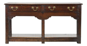 18th Century English Oak Dresser Base, 1780s