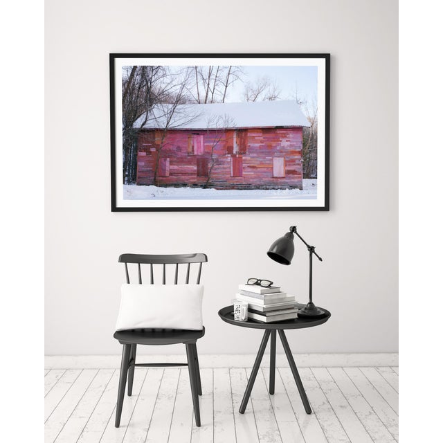 Contemporary 'Artful Barn' Photograph, Rural Massachusetts New England Art Print, Large 54 X 36" Fine Art Photography Print For Sale - Image 3 of 11