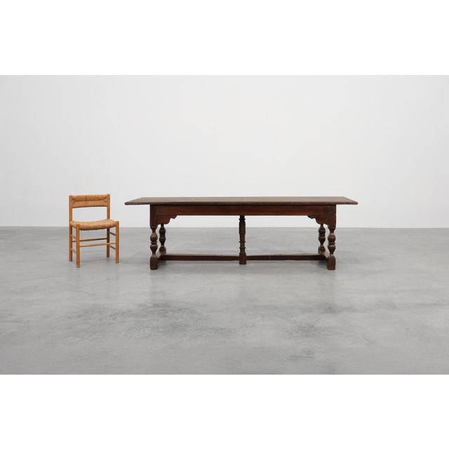 17th Century Flemish Oak Monastery Table, Belgium For Sale - Image 11 of 13