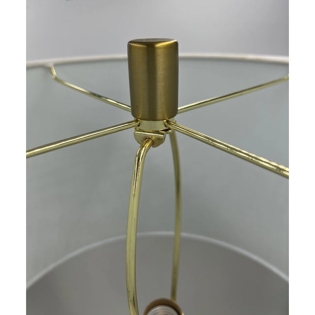 Transparent Pair of Vintage Clear Bubble Glass Table Lamps For Sale - Image 8 of 10