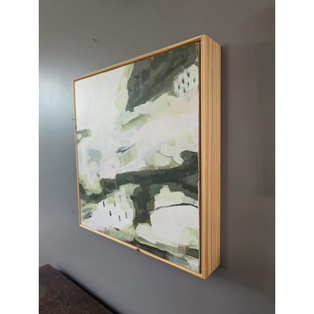 Contemporary 'Catching Hold' Original Mini Abstract Acrylic Painting, Framed For Sale - Image 6 of 11