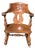 Antique, Oak Rocker, Quarter Sawn, Carved Foliate and Geometric Relief, Legs Are in the Style of George Arndt, Circa 1890’s-1910 For Sale