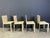 Beige Leather Dining Chairs by Cattelan, Italy, 1980s, Set of 4 For Sale - Image 4 of 13