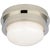 Launceton 5" Solitaire Flush Mount in Polished Nickel with White Glass Designer: Chapman & Myers Canopy: 5" Round...