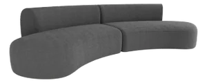 Hug Modular Sofa in Boucle Gray by Ferrianisbolgi, Set of 2