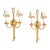 Vintage Regency Gilt Rope & Tassel Two-Light Wall Sconces, Pair For Sale