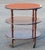 Early 20th Century Mahogany Oval Three-Tiered Rolling Bar Cart For Sale - Image 9 of 13