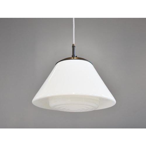 Mithras Opaline Glass Pendant Light by August Walter and Sohne For Sale - Image 5 of 5