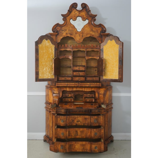 Italian Extremely High Quality Distressed Finish Secretary Desk For Sale - Image 4 of 18