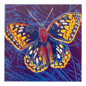 Andy Warhol Estate Vintage 1992 Endangered Species Lithograph Print " San Francisco Silverspot Butterfly " 1983