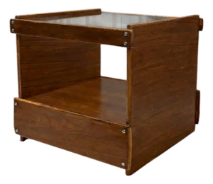 Bar Cart in Hardwood With Shelf, Sergio Rodrigues, 1960s