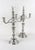 Very decorative pair of mid-19th century solid silver candelabras coming from the period around 1860 in Austria. Artfully...