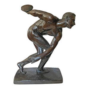 1930s Bronze, Discus Thrower, by Robert Tait McKenzie (1867-1938)