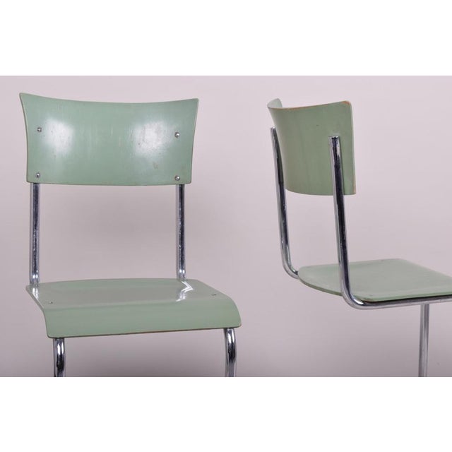 Vintage Bauhaus Chairs from Robert Slezák, 1930, Set of 4 For Sale - Image 4 of 9