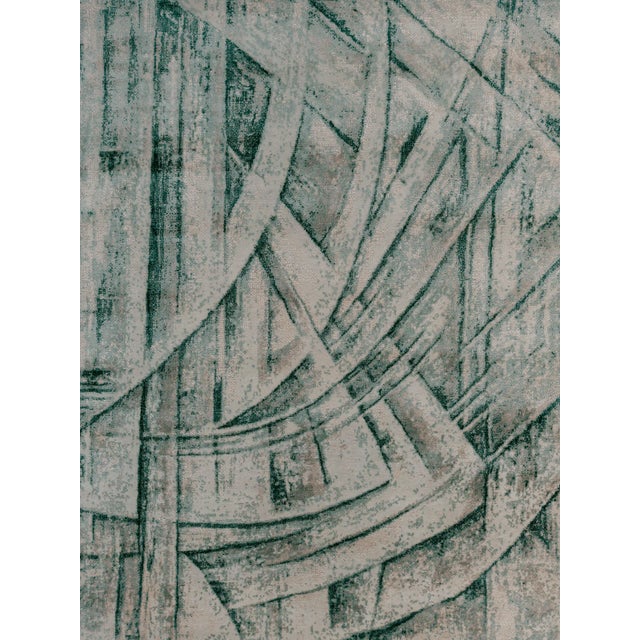 Indian Hand-Knotted Rug by DSV Carpets For Sale - Image 4 of 7