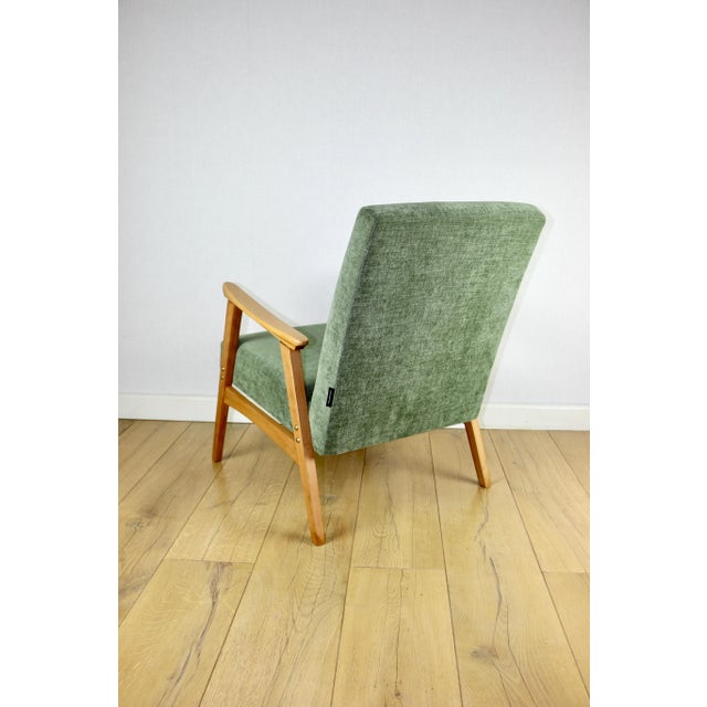 Vintage Lounge Chair in Structural Light Wood, 1970 For Sale - Image 6 of 11
