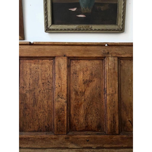 18th Century Panelled Hallway Bench For Sale - Image 6 of 7
