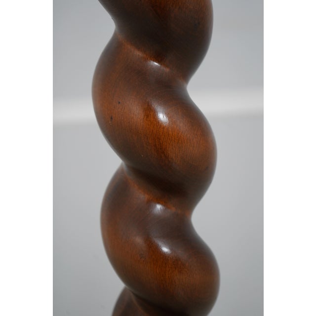 Victorian Style Barley Twist Brass & Marble Coat Rack For Sale - Image 12 of 13