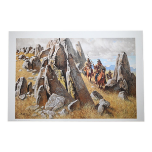 Frank C. McCarthy Signed Limited Edition Print "Where Ancient Ones Had Hunted" 975/1000 W/ Coa