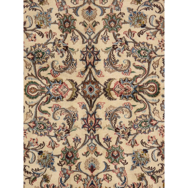 Persian Antique Persian Mashad Wool Rug 6'5" X 9'8" For Sale - Image 3 of 4