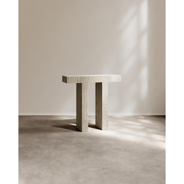 Gemstone Journeyman Console Table in Natural Verde Onyx by Paloma Editions For Sale - Image 7 of 8