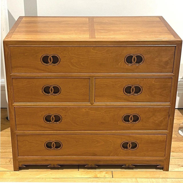 Mid-Century Modern Mid 20th Century Michael Taylor for Baker Far East Collection Dresser Chests - Set of 2 For Sale - Image 3 of 12