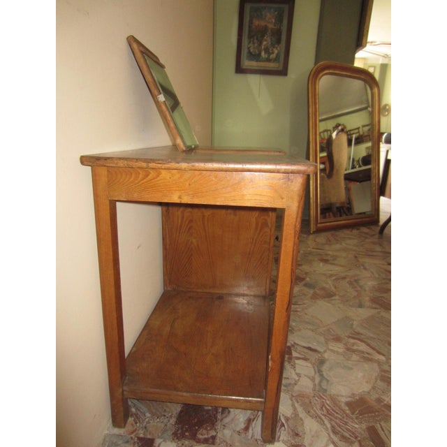 Tan Vintage Wooden Dressing Table For Sale - Image 8 of 15