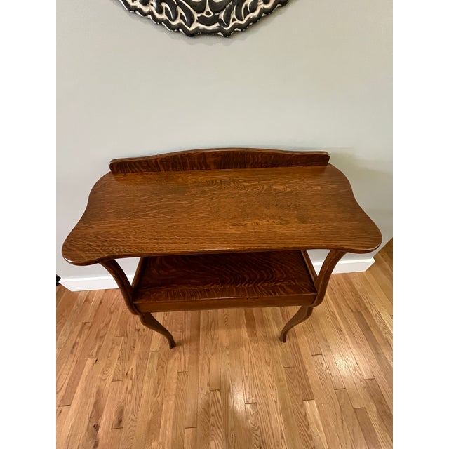 Antique Oak Server For Sale - Image 9 of 10