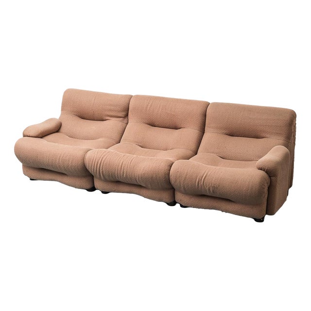 Rezia Three-Seater Modular Sofa by Emilio Guarnacci for 1P, 1970s, Set of 3 For Sale