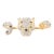 Contemporary 2.06ct Cluster Diamond & Emerald Panther Two Finger Ring in 18k Solid Gold For Sale