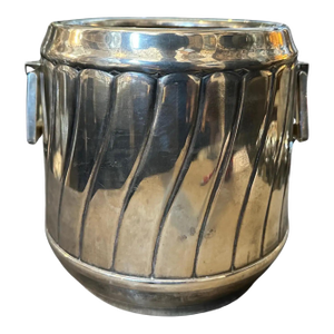 1980s Modern Silver Plated Italian Wine Cooler by Calegaro