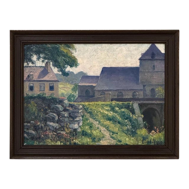 Framed Oil Painting on Canvas by Eugene Colignon (1876-1961) For Sale