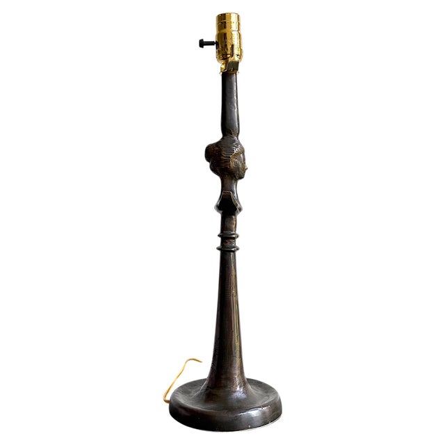 Late 20th Century Late 20th Century Cast Iron Lamp After Giacometti For Sale - Image 5 of 13