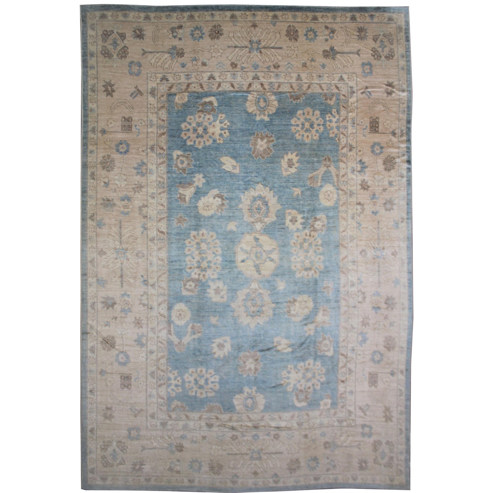 Traditional Oushak Area Rug 12'4 X 15'8 Chairish
