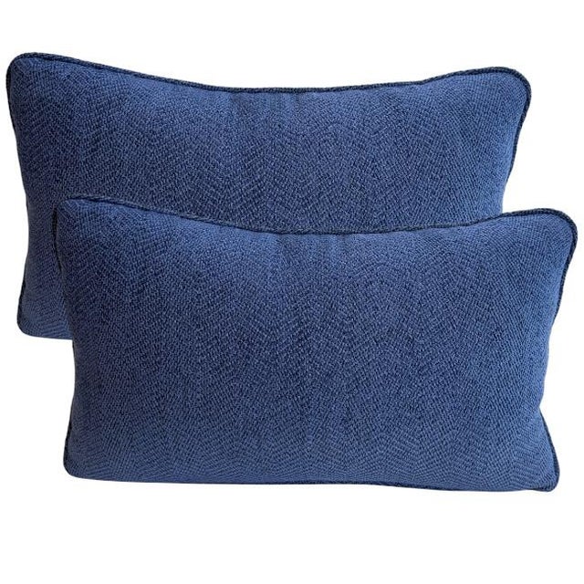 Kravet Pair of Kravet Lattice Lumbar Pillows For Sale - Image 4 of 7