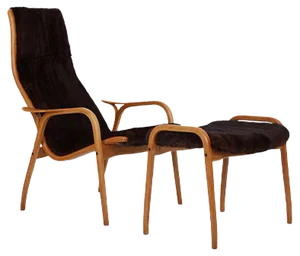 Set of Lamino Chair and Stool by Yngve Ekström for Swedese