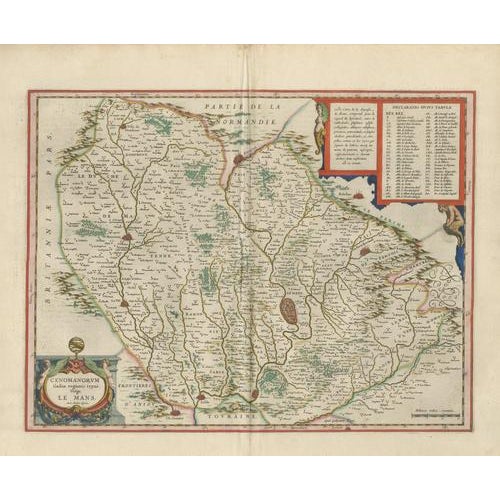 Antique Blaeu Map of Maine, 1642 For Sale - Image 12 of 12