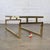 Late 20th Century Modern Coffee Table Brass Toned Anodized Aluminum Frame With a Glass Inset Top For Sale - Image 18 of 18