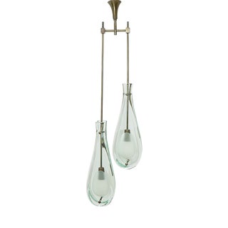 Model 2259/2 Pendant Lamp by Max Ingrand for Fontana Arte, 1960s For Sale