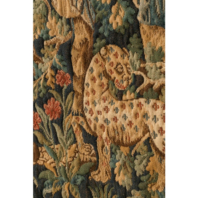 Vintage Wall Tapestry, France For Sale - Image 9 of 14